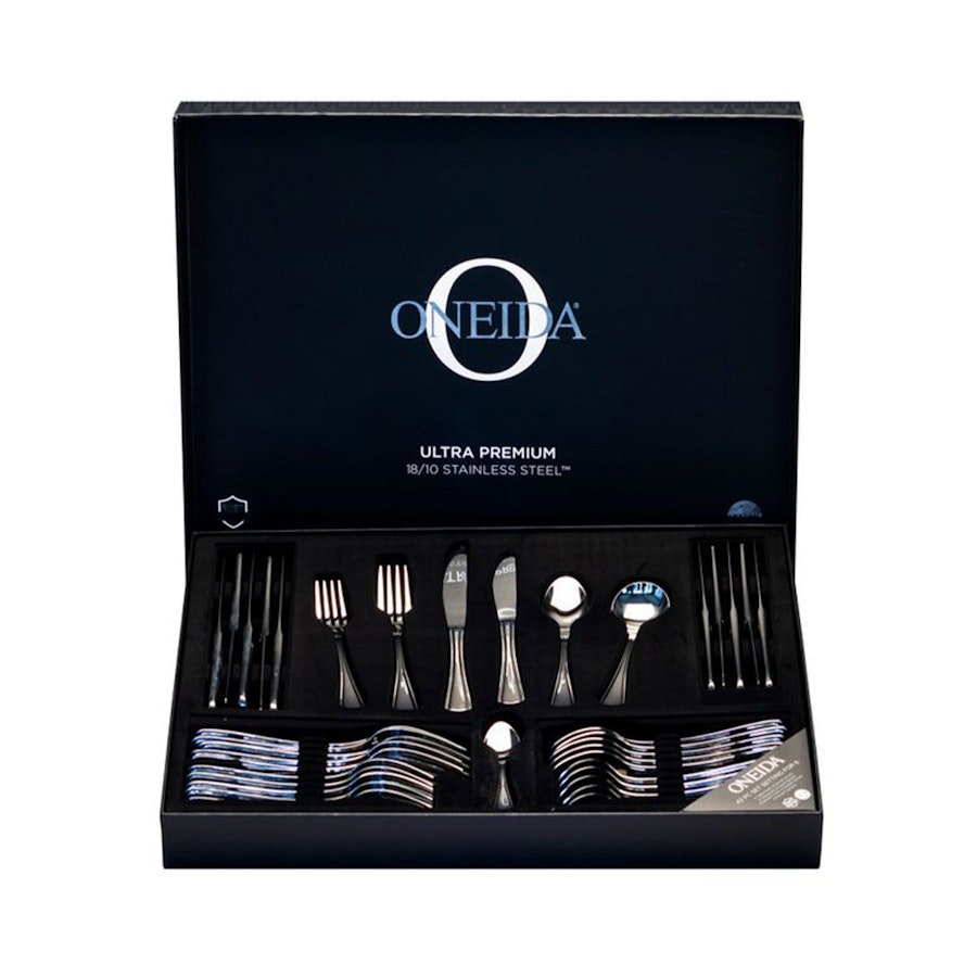 Oneida New Rim 42 Piece Cutlery Set Stainless Steel Stainless Steel