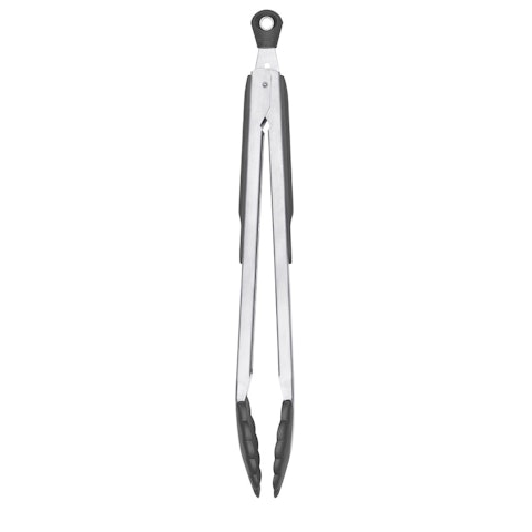 OXO SoftWorks Locking Tongs with Nylon Head, Silver, 12