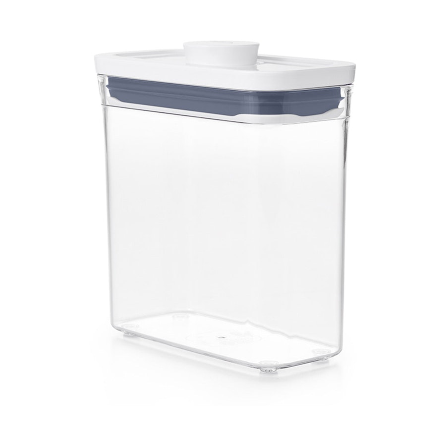 OXO Good Grips POP 1.1L Slim Rectangle Short Container Clear Clear