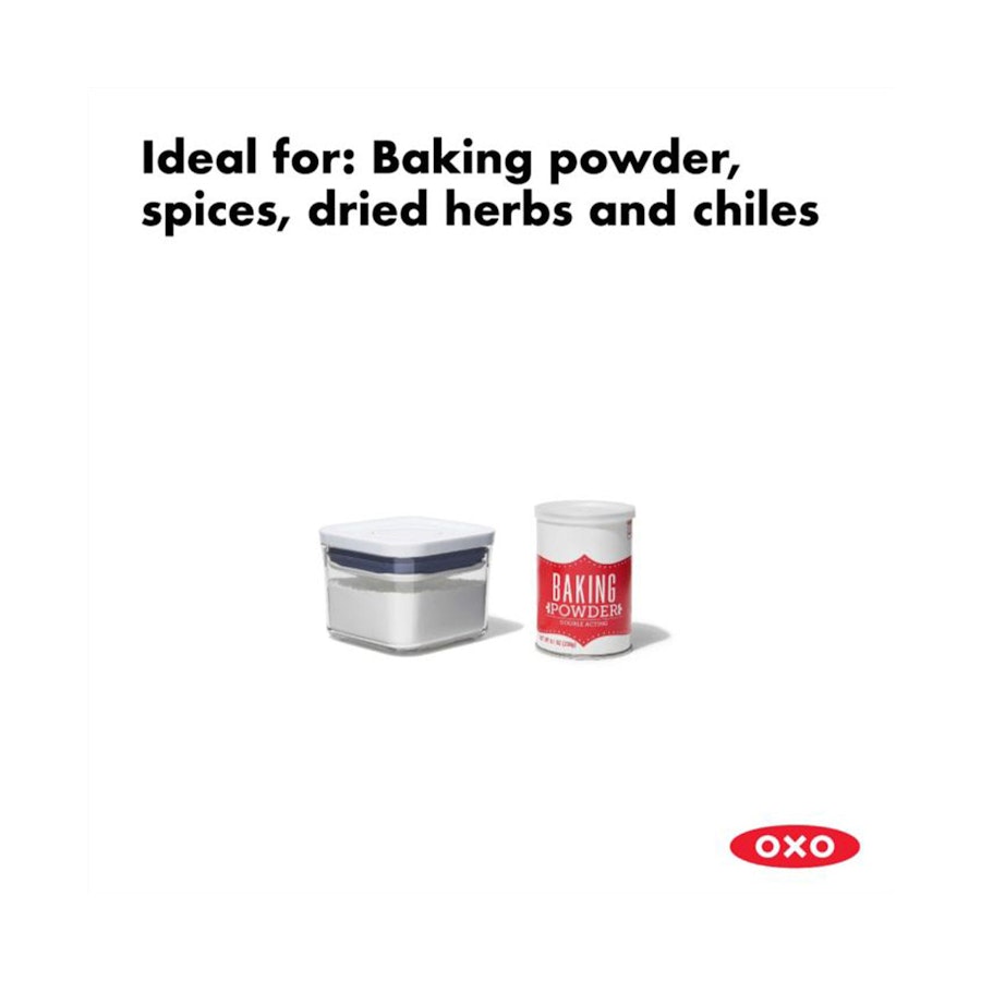OXO Good Grips POP 0.4L Small Square Mini Container Clear Clear