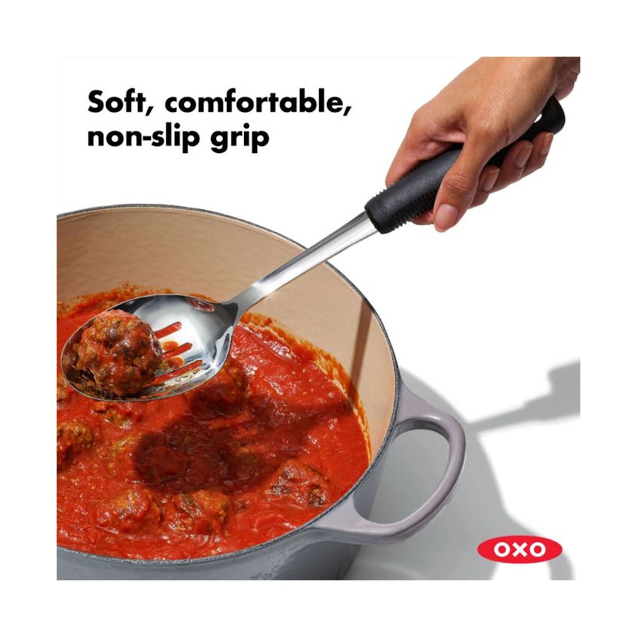 OXO Good Grips Stainless Steel Slotted Spoon Black Black