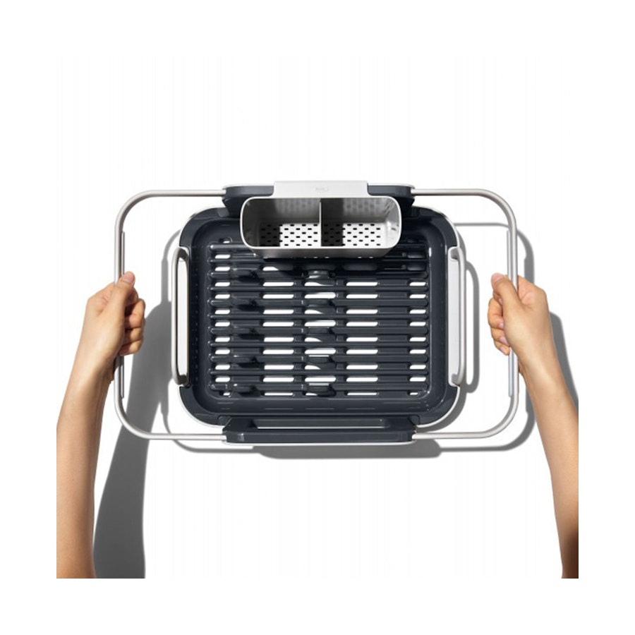 OXO Good Grips Over Sink Dish Rack Silver/Grey Silver/Grey