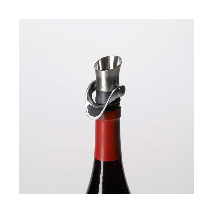 OXO SteeL Wine Stopper and Pourer New In Package