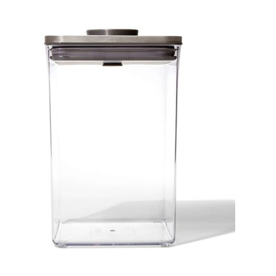 OXO Good Grips Steel POP 4.2L Big Square Medium Container Clear Clear