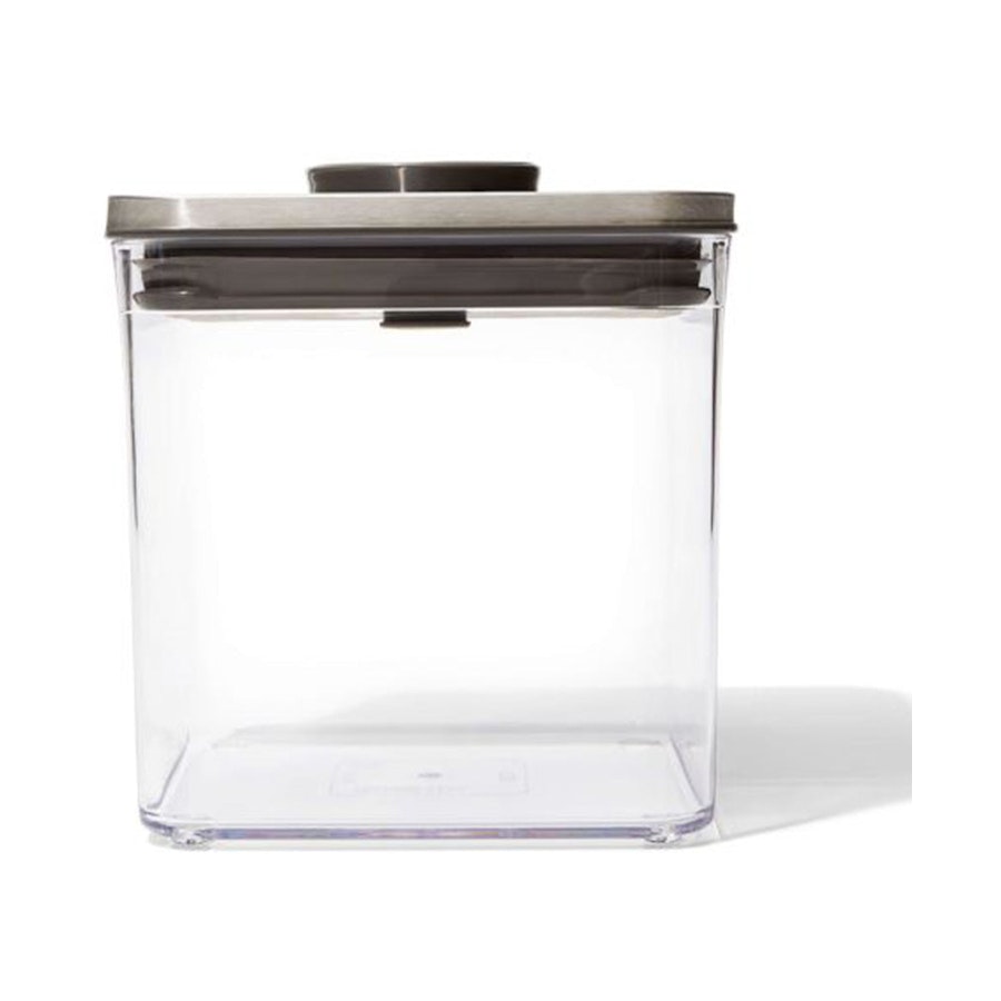 OXO Good Grips Steel POP 2.6L Big Square Short Container Clear Clear