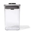 OXO Good Grips Steel POP 1L Small Square Short Container Clear