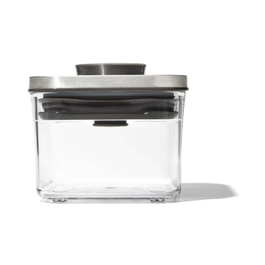 OXO Good Grips Steel POP 400ml Small Square Mini Container Clear Clear