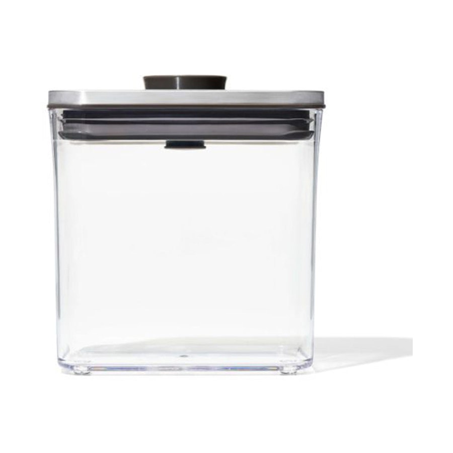 OXO Good Grips Steel POP 1.6L Rectangle Short Container Clear Clear