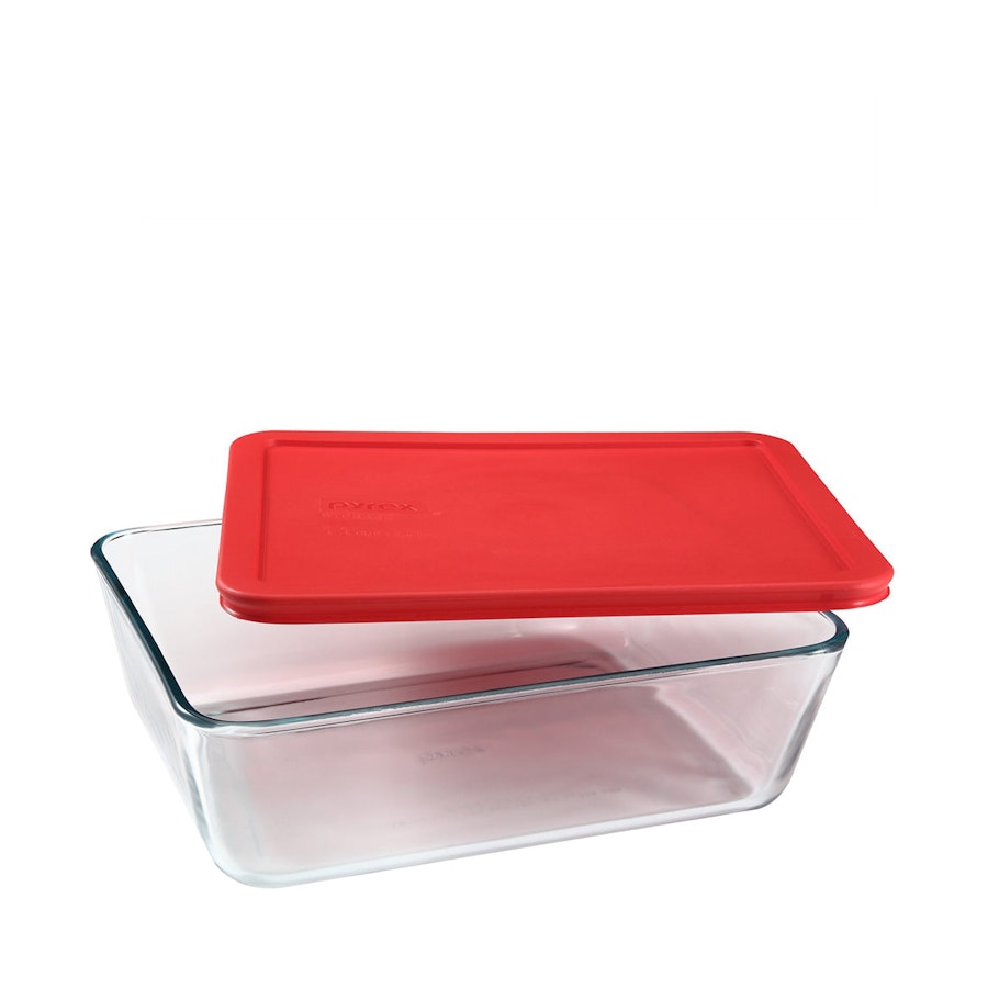 Pyrex Simply Store 11 Cup (2.6L) Rectangle Dish Red Red