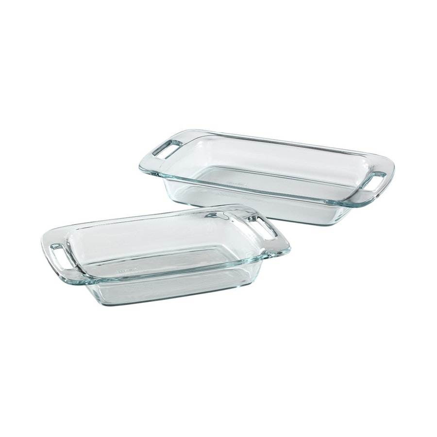Pyrex Easy Grab Oblong Baking Dish Value Pack Clear Clear