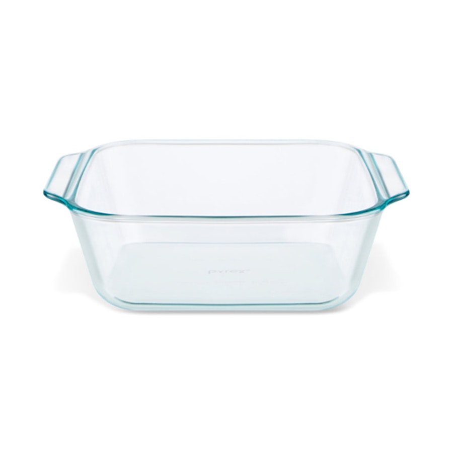 Pyrex Deep Dish 20.3cm x 20.3cm Square Baking Dish Clear Clear