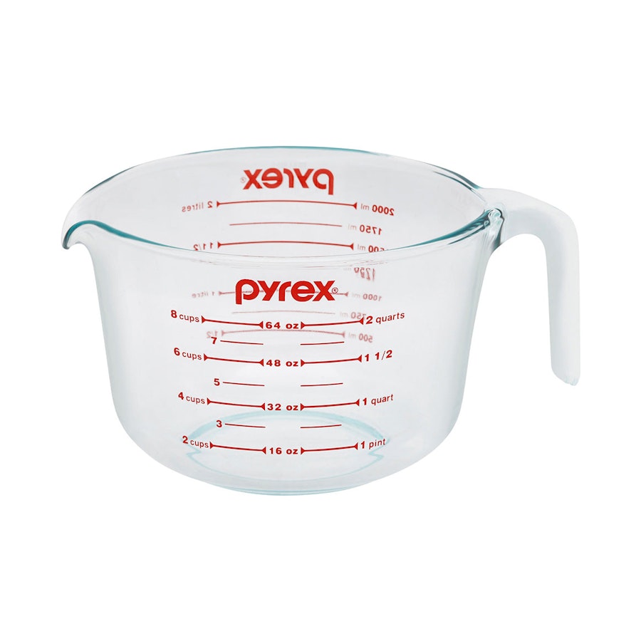 Pyrex 8 Cup (2L) Glass Measuring Jug Clear Clear