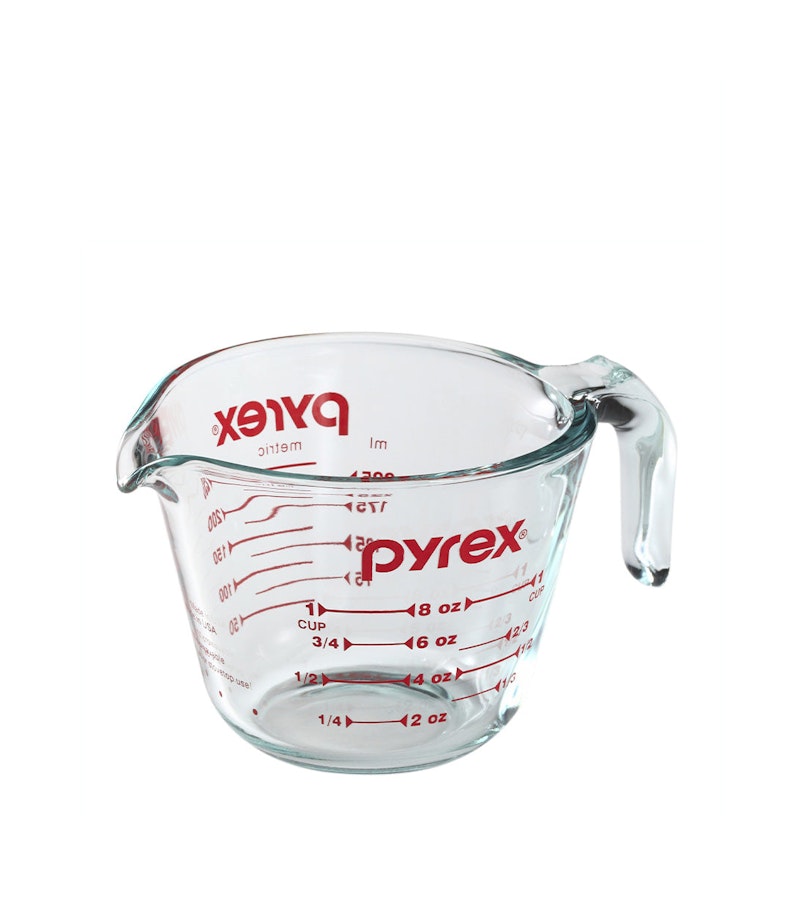 Pyrex 1 Cup (250ml) Glass Measuring Jug Clear Clear