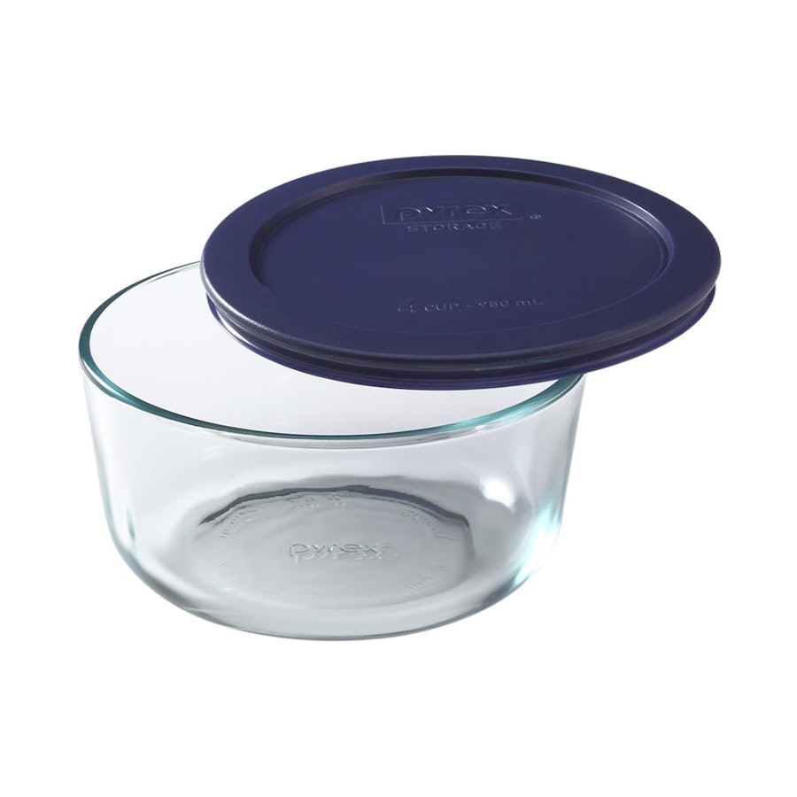 Pyrex Simply Store 4 Cup (950ml) Round Dish Dark Blue Dark Blue