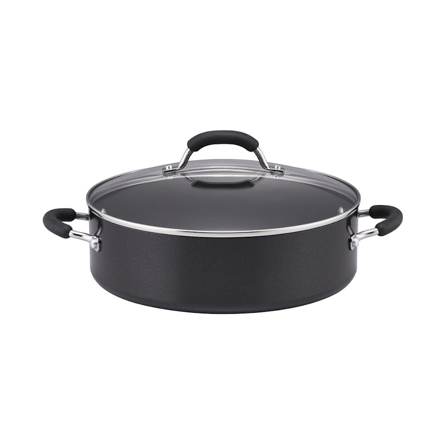 Raco Contemporary Non-Stick Induction 28cm/4.7L Covered Sauteuse Black Black