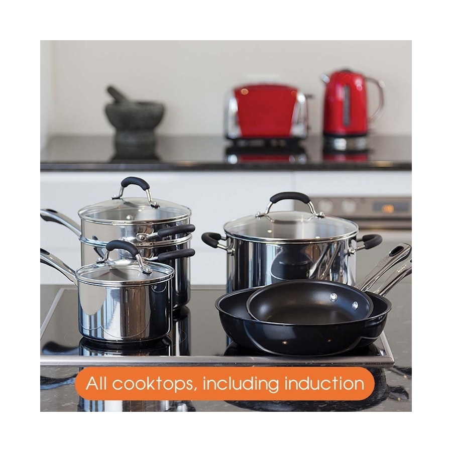 Raco Contemporary Non-Stick Induction 28cm/4.7L Covered Sauteuse Black Black