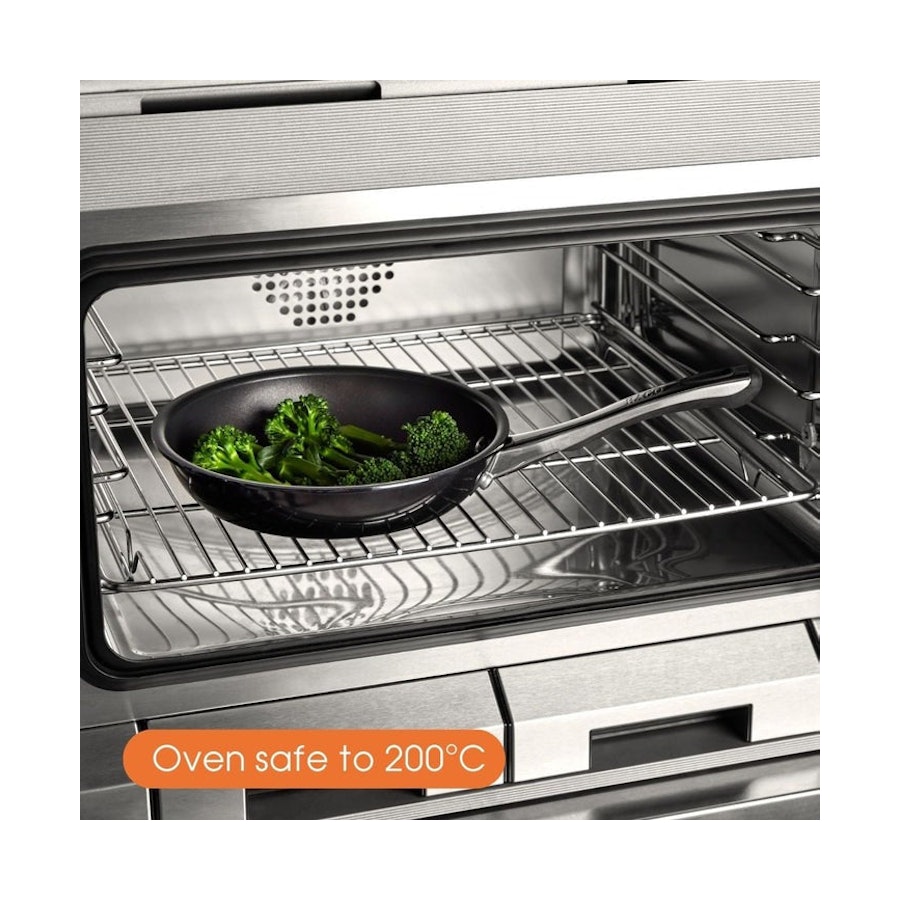 Raco Contemporary Non-Stick Induction 28cm/4.7L Covered Sauteuse Black Black