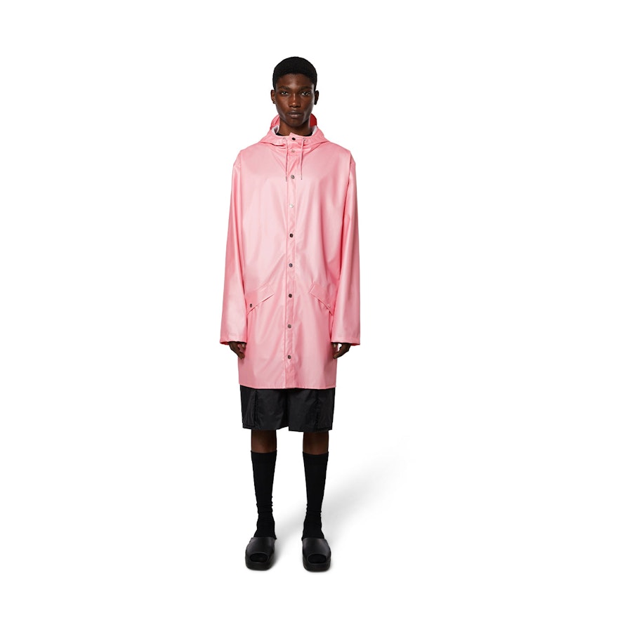 Rains Long Jacket Pink Sky XL