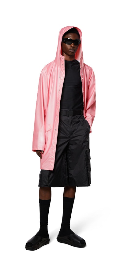 Rains Long Jacket Pink Sky Default Title