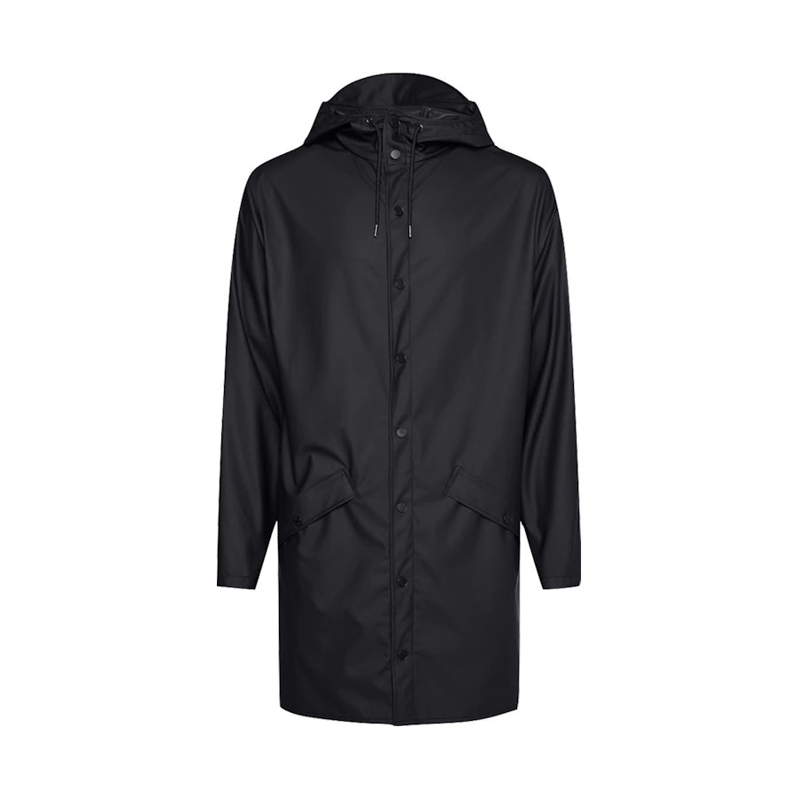 Rains Long Jacket Black XL
