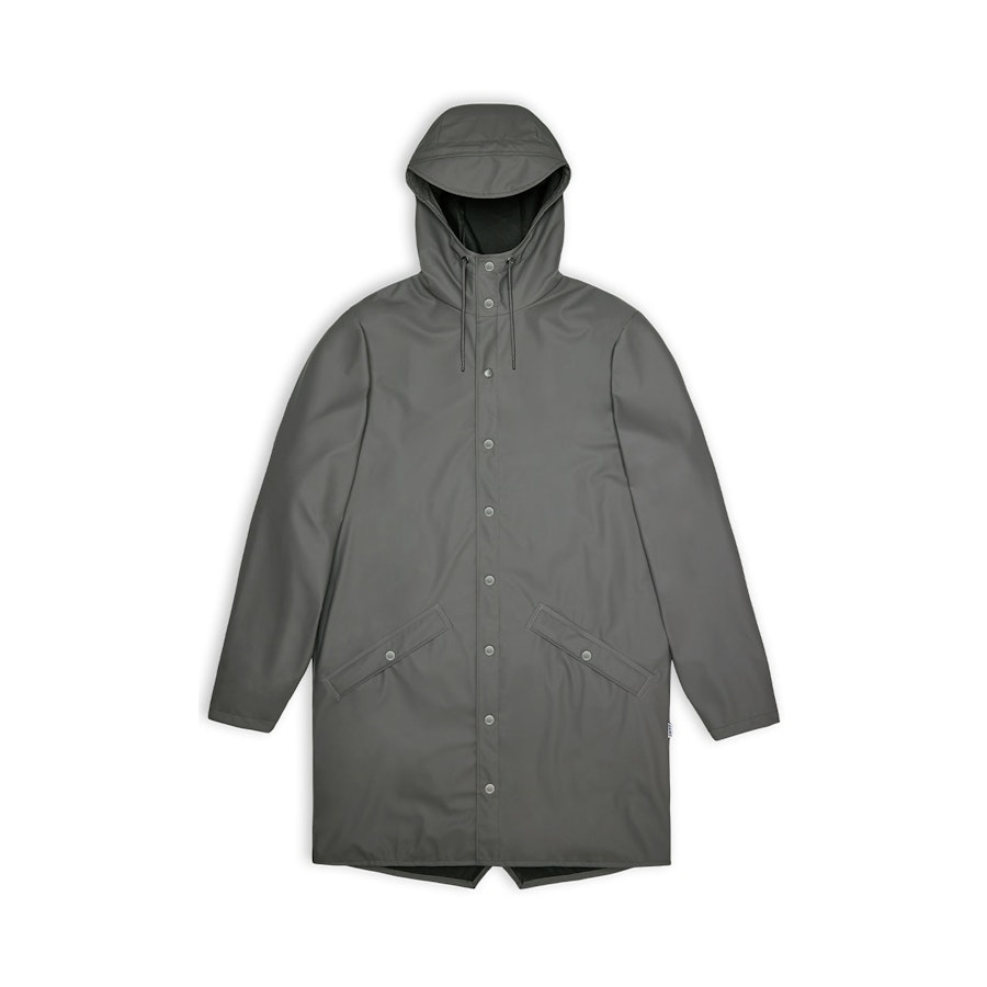 Rains Long Jacket Grey XXL