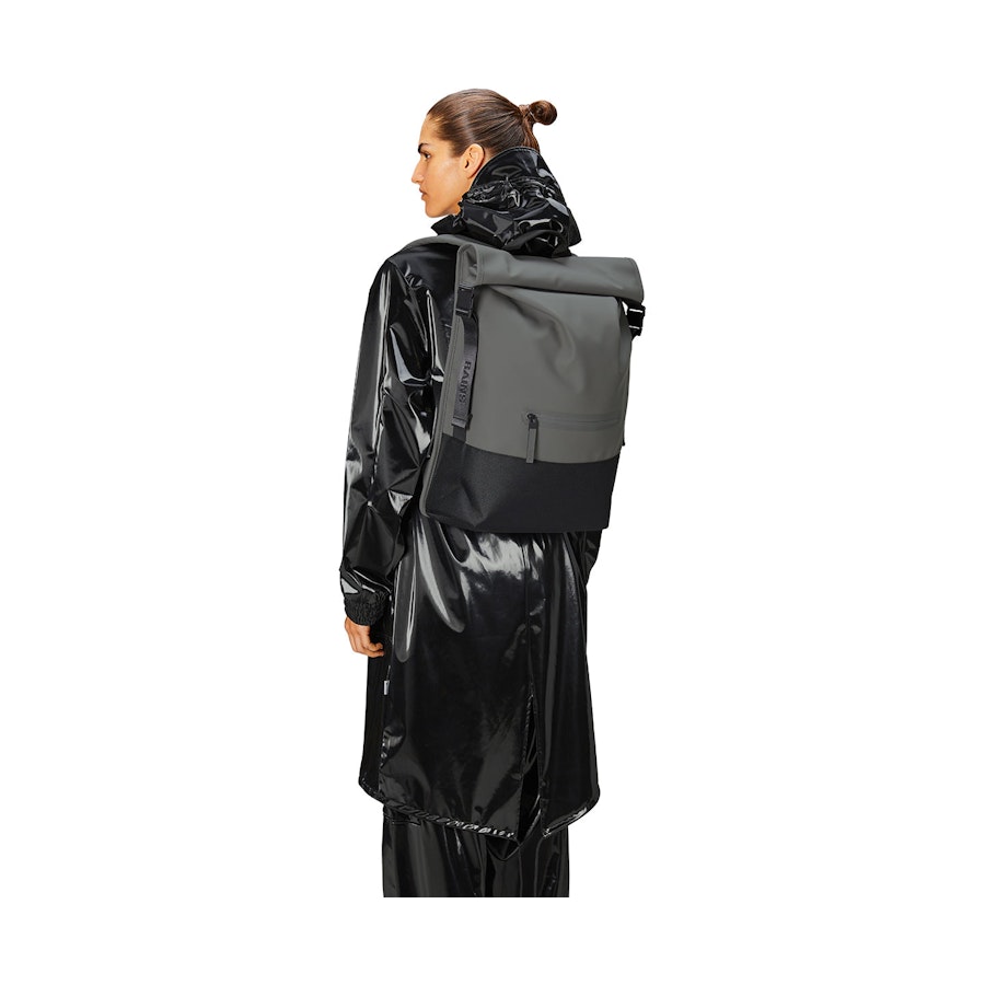 Rains Trail Rolltop Backpack Grey Grey