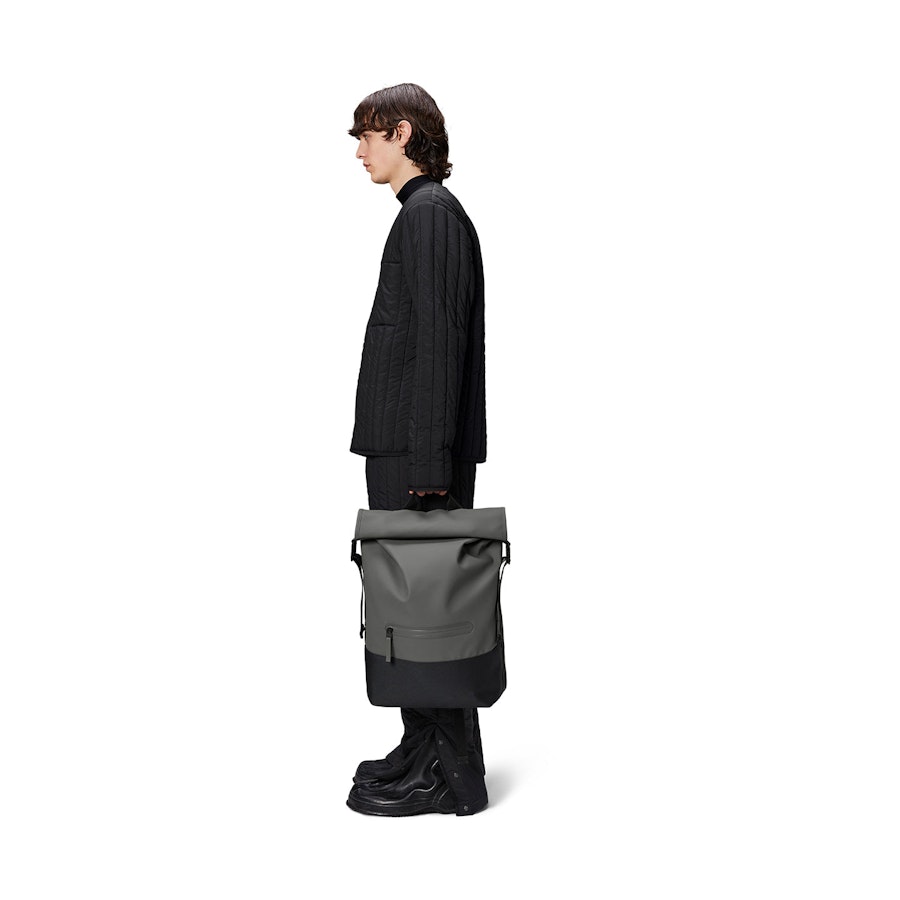 Rains Trail Rolltop Backpack Grey Grey