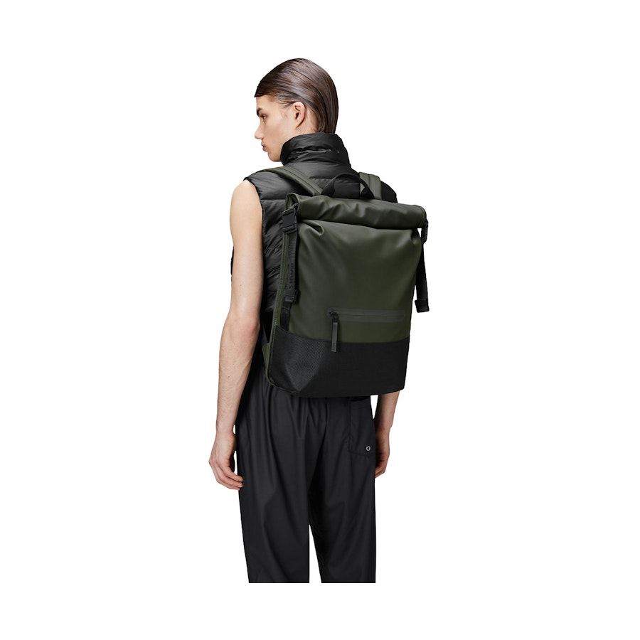 Rains Trail Rolltop Backpack Green Green