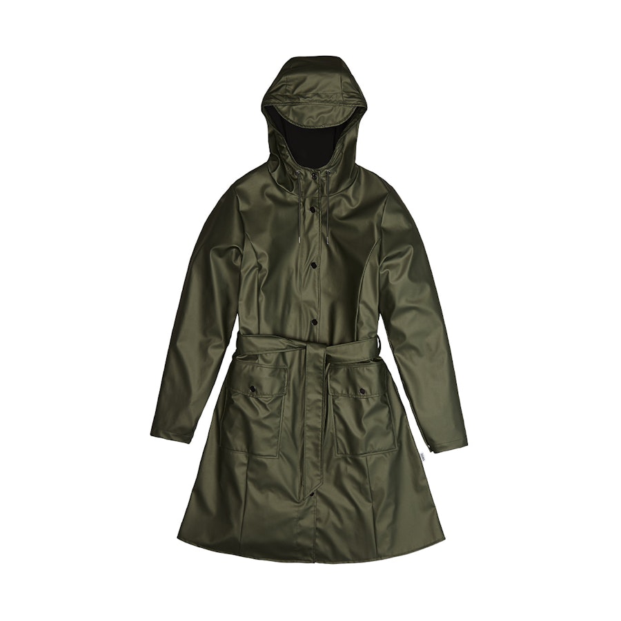 Rains Curve Jacket Evergreen Default Title