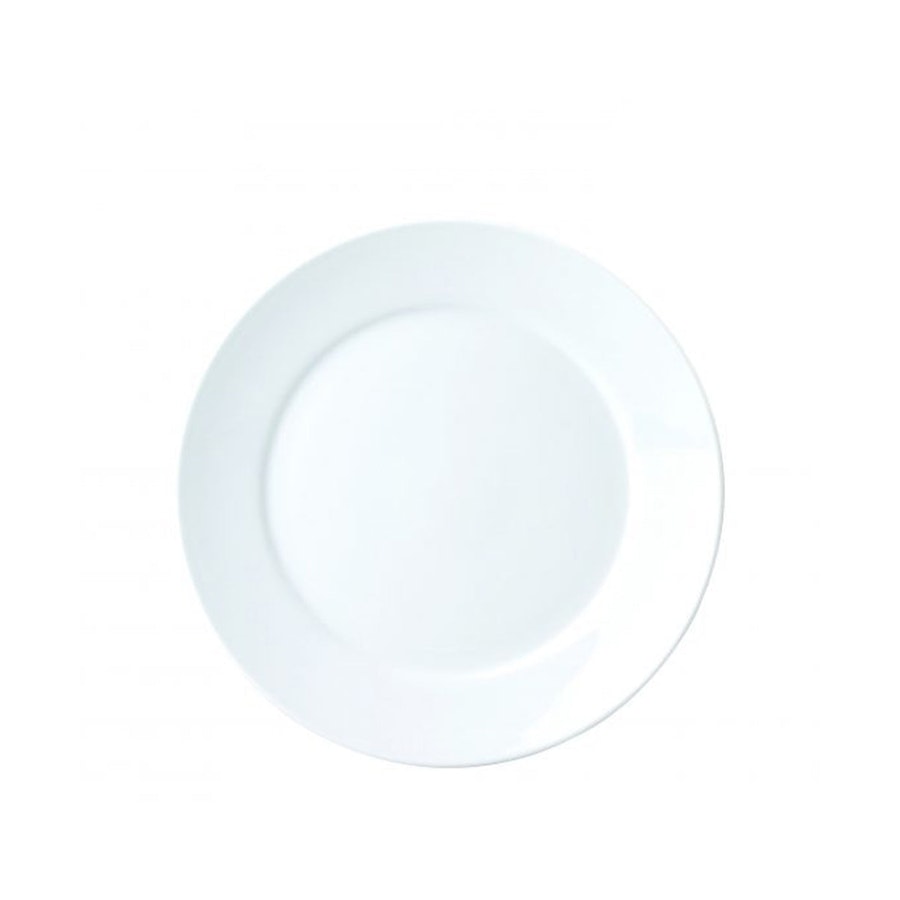 Royal Porcelain Chelsea 19.5cm Round Rim Plate (Set of 12) White White
