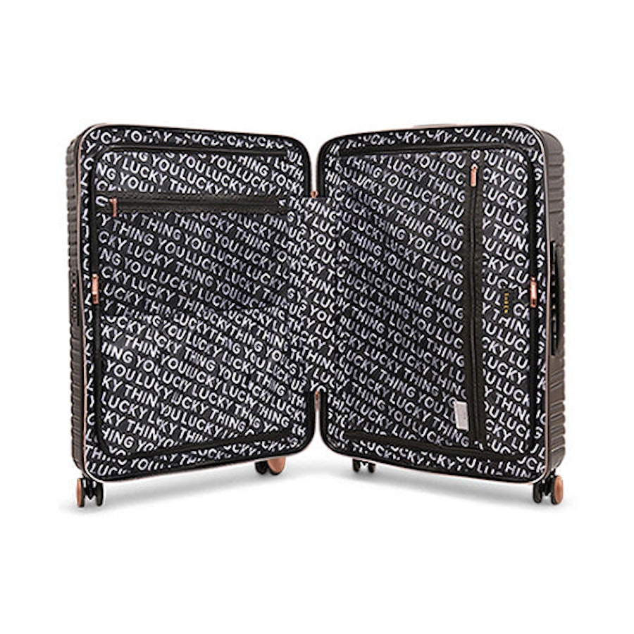 Saben Going Places 66cm Hardside Suitcase Black Black