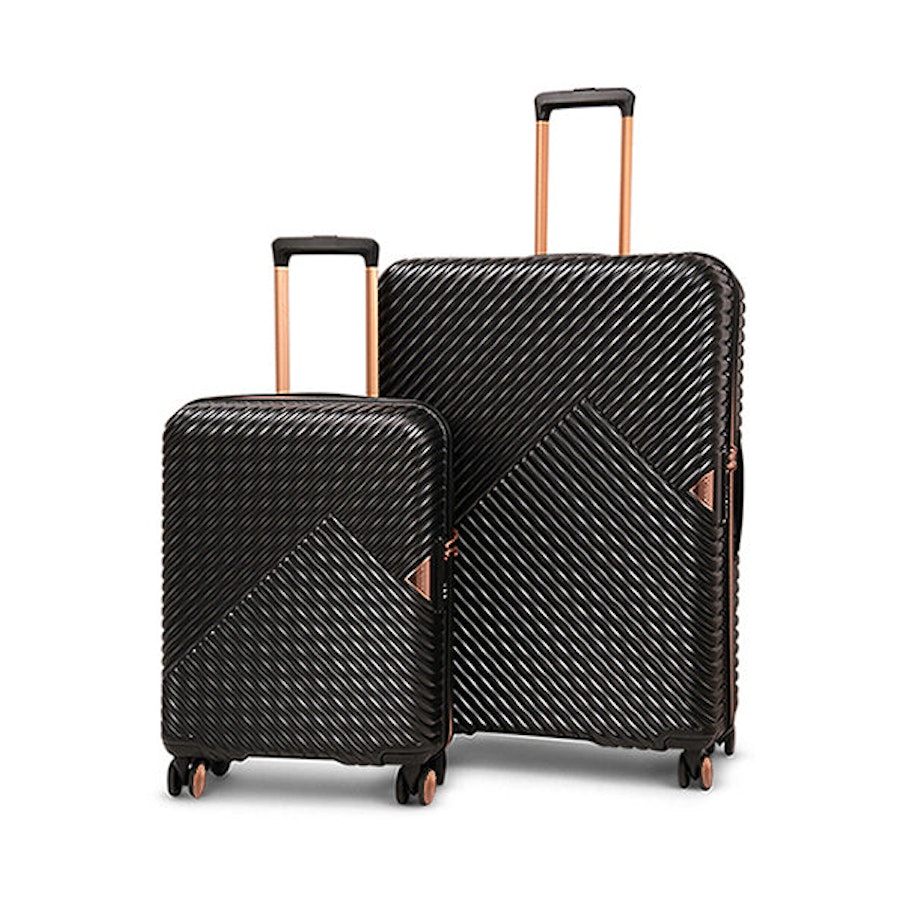 Saben Going Places 55cm & 76cm Hardside Luggage Set Black Black