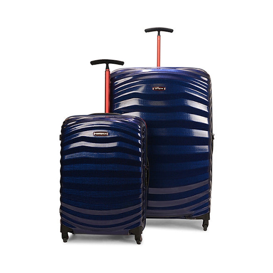 Samsonite Lite-Shock Sport 55cm & 81cm CURV Luggage Set Blue Blue