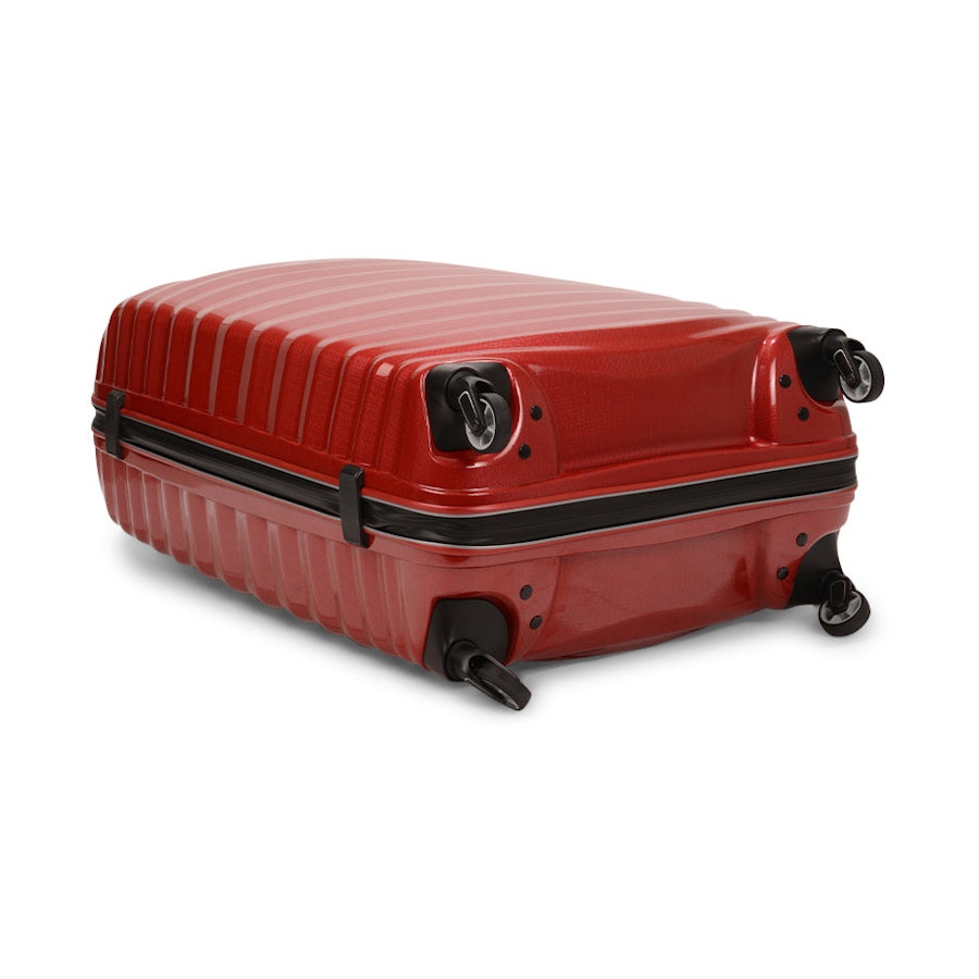 Samsonite Lite-Shock Sport 75cm CURV Checked Suitcase Red Red