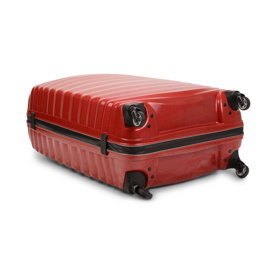 Samsonite Lite-Shock Sport 81cm CURV Checked Suitcase Red Red
