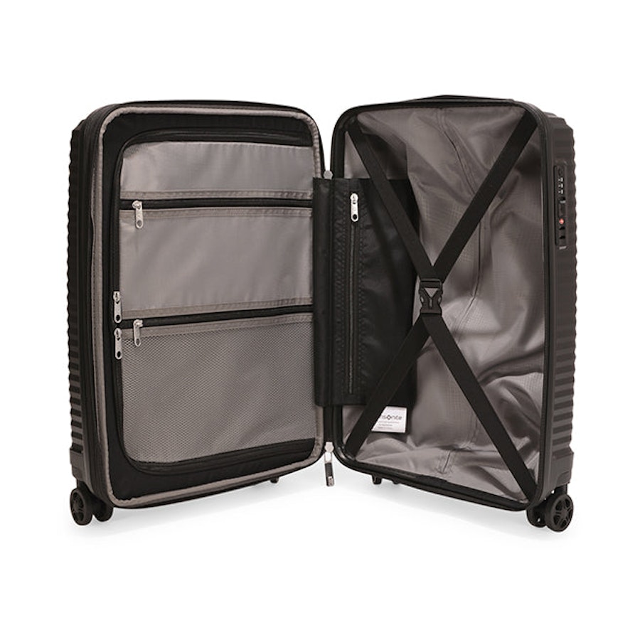 Samsonite Varro 55cm Hardside Carry-On Suitcase Black Black