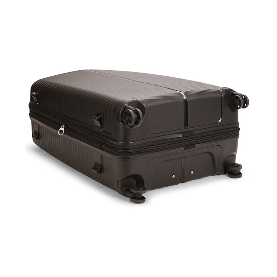 Samsonite Varro 81cm Hardside Checked Suitcase Black Black
