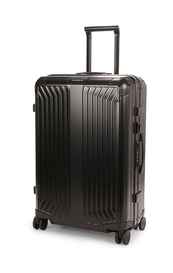 nicotine Chronisch Sprong Samsonite Lite-Box ALU 69cm Hardside Checked Suitcase Black | Laine Home