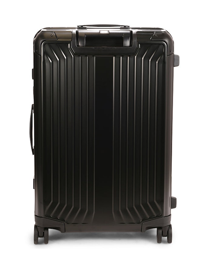 Samsonite Lite-Box ALU 69cm Hardside Checked Suitcase Black Black
