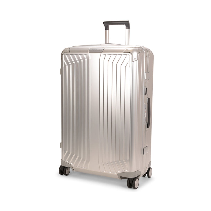 Samsonite Lite-Box ALU 76cm Hardside Checked Suitcase Aluminium Aluminium