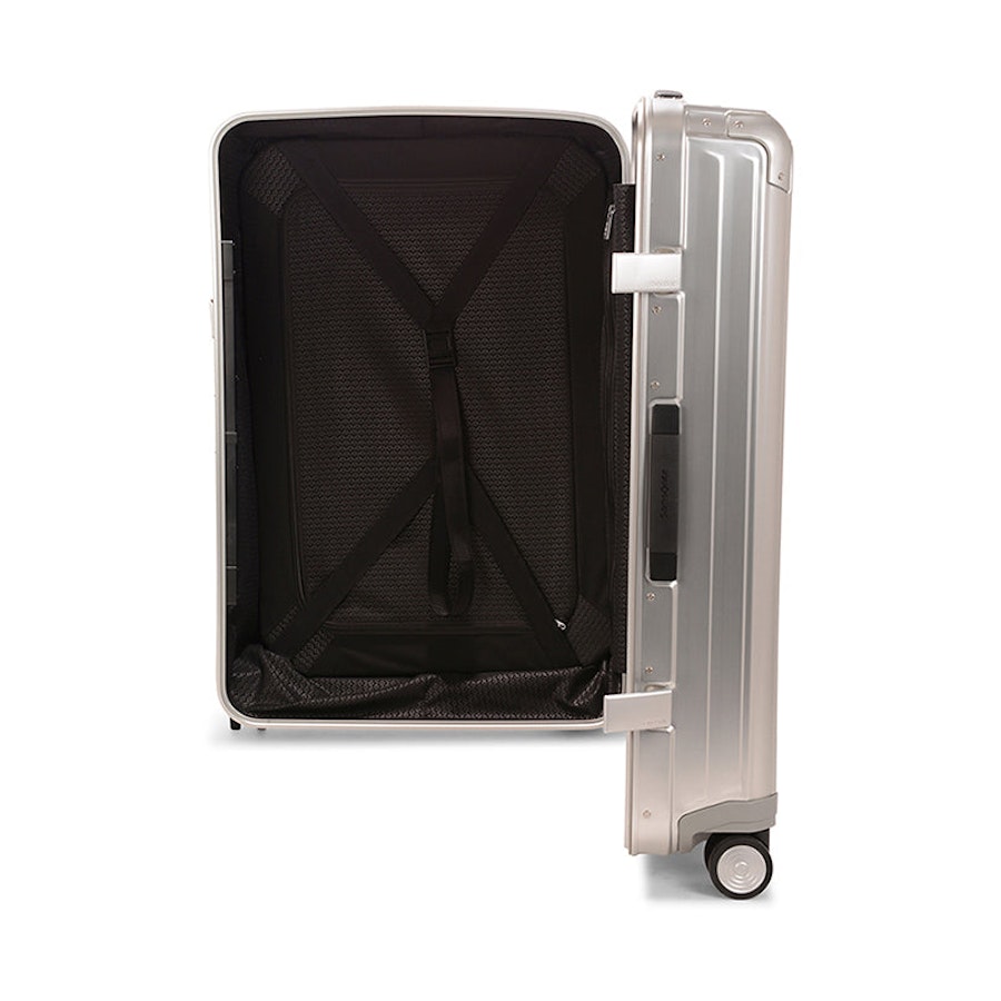 Samsonite Lite-Box ALU 76cm Hardside Checked Suitcase Aluminium Aluminium