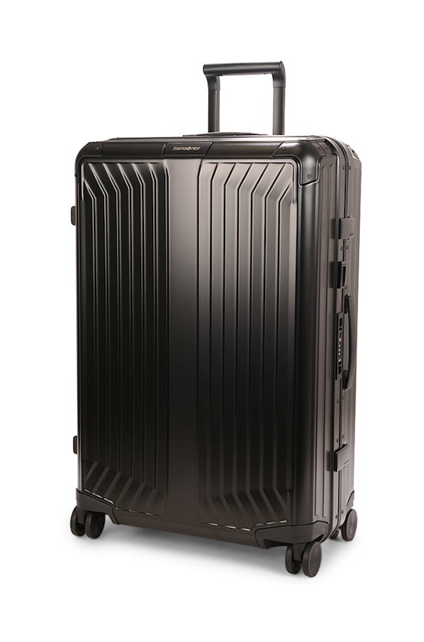 Samsonite Lite-Box ALU 55cm & 76cm Hardside Luggage Set Black Black