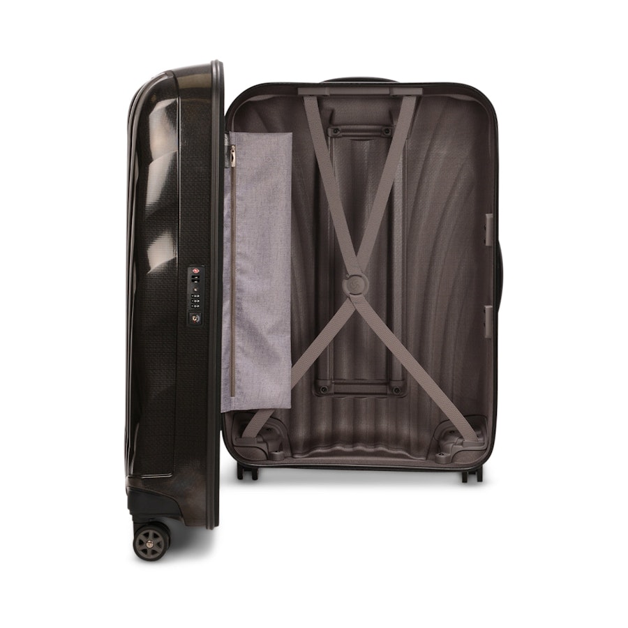 Samsonite C-Lite 55cm Exp & 75cm CURV Luggage Set Black Black