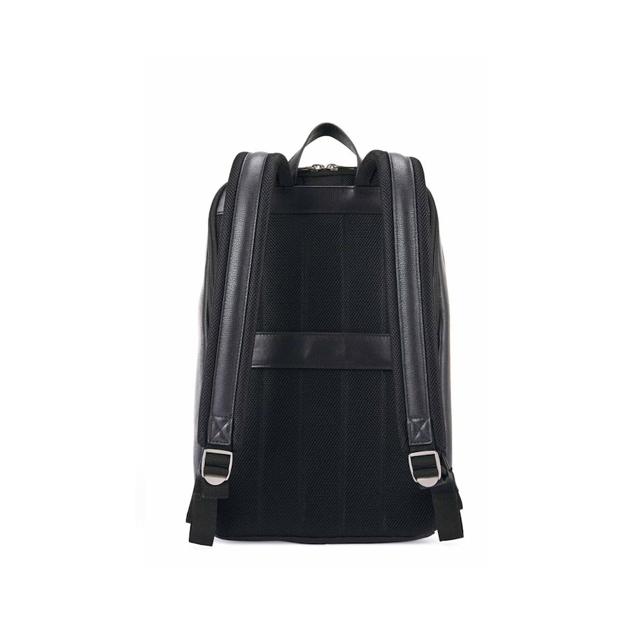 Samsonite Classic Leather Slim Laptop Backpack Black Black