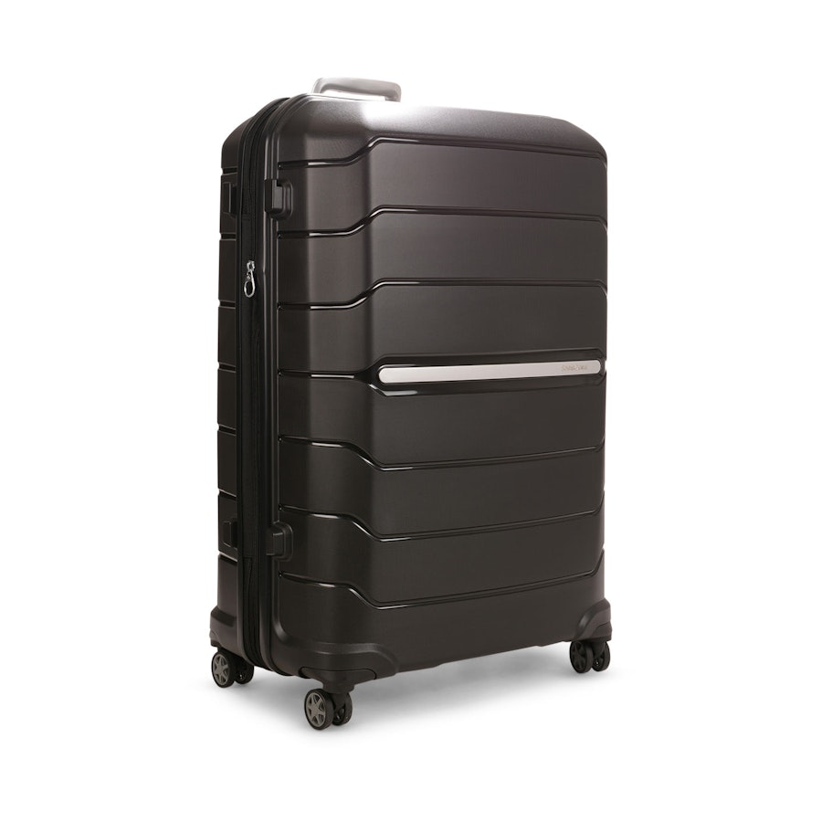 Samsonite Oc2lite 81cm Hardside Checked Suitcase Black Black