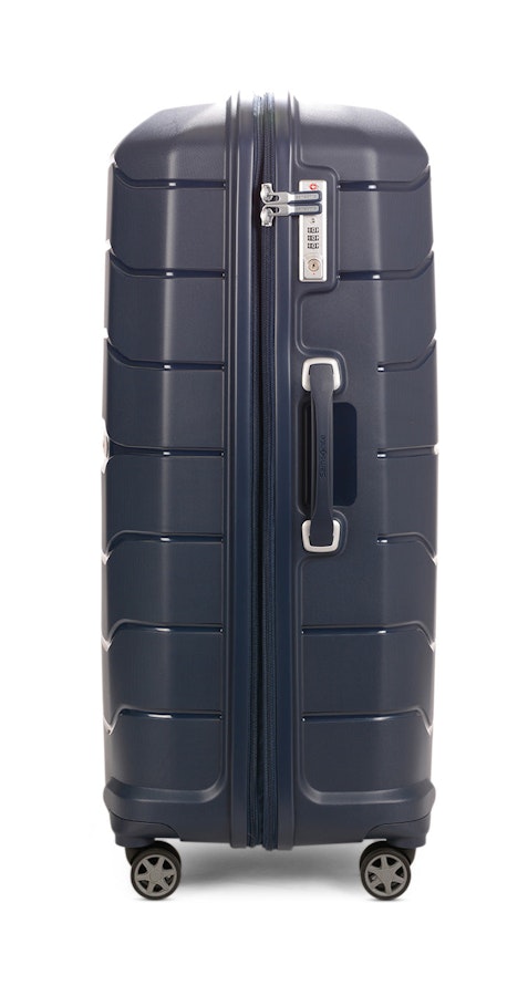 Samsonite Oc2lite 81cm Hardside Checked Suitcase Navy Navy