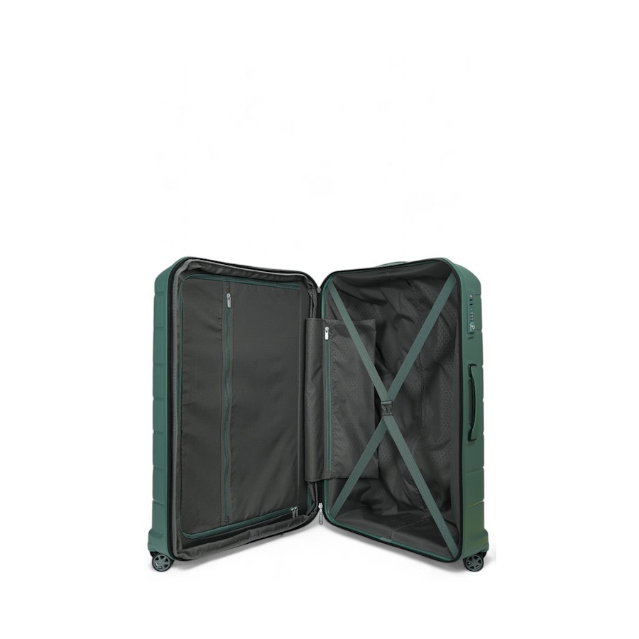 Samsonite Oc2lite 81cm Hardside Checked Suitcase Slate Green Slate Green