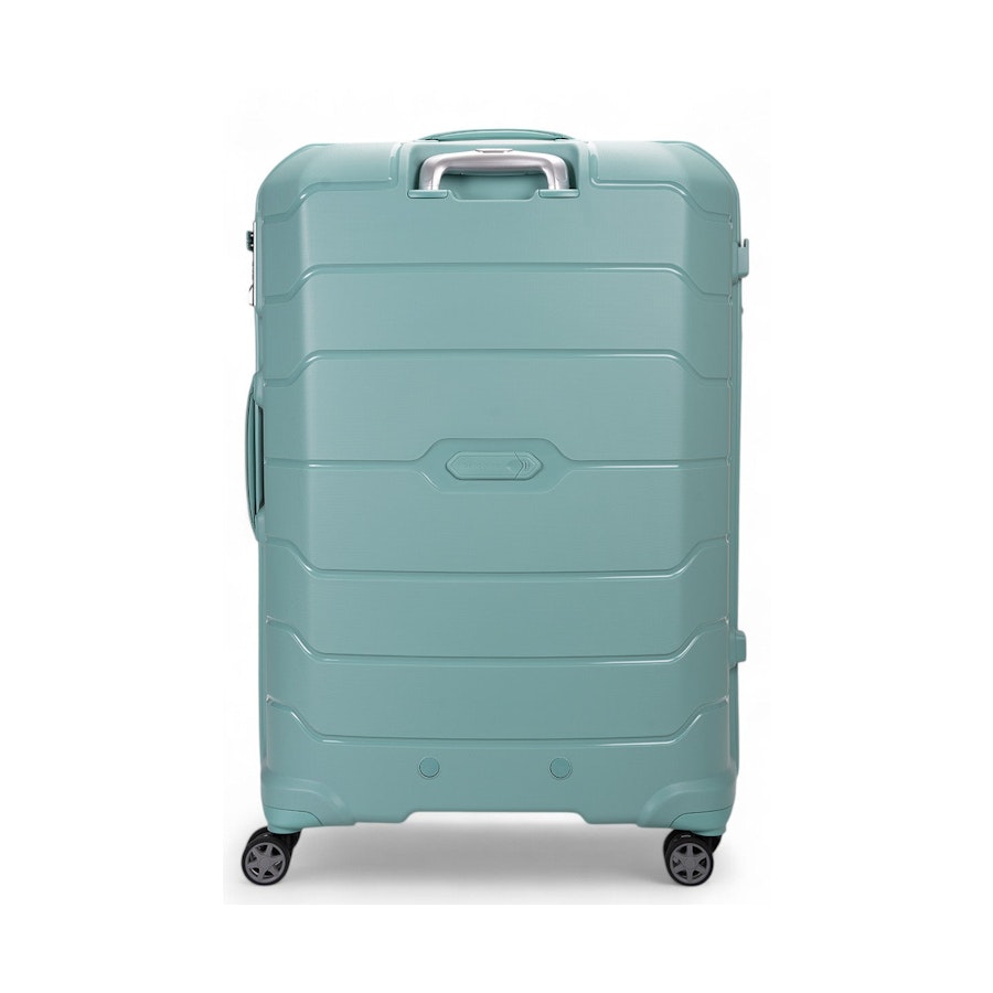 Samsonite Oc2lite 81cm Hardside Checked Suitcase Aqua Aqua