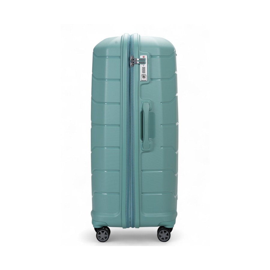 Samsonite Oc2lite 81cm Hardside Checked Suitcase Aqua Aqua