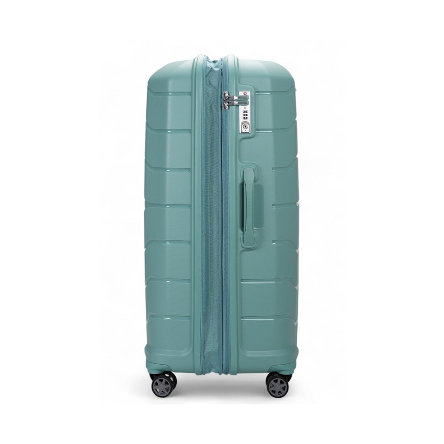 Samsonite Oc2lite 81cm Hardside Checked Suitcase Aqua Aqua